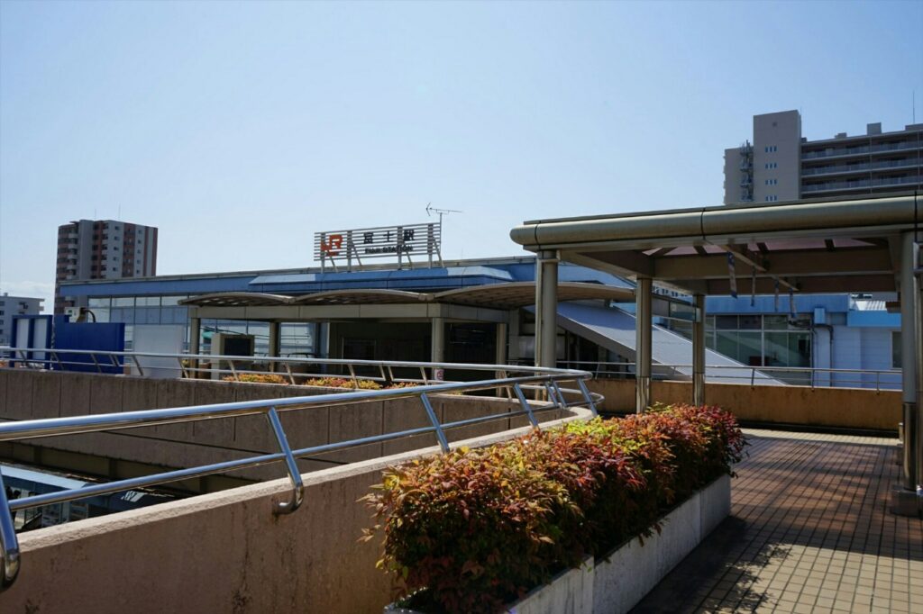 再開発で駅前広場が整備される現富士駅北口