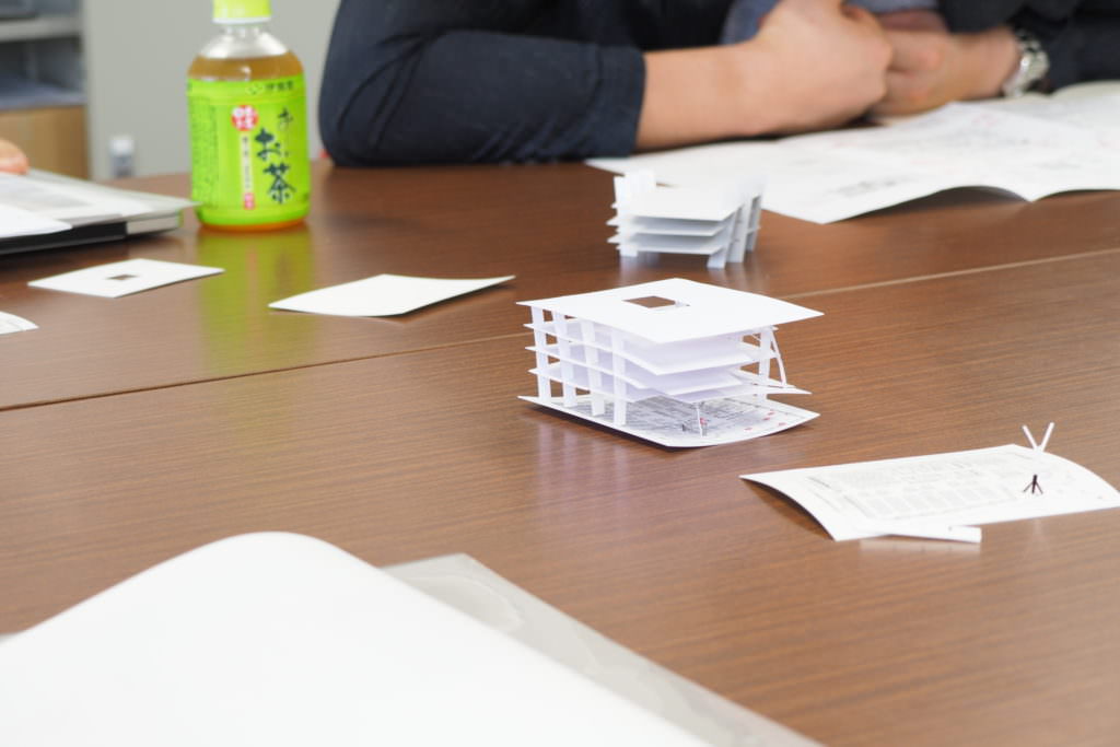 デザインコンセプトシート打合せ＠現場事務所 静岡理工科大学 理工学部 建築学科